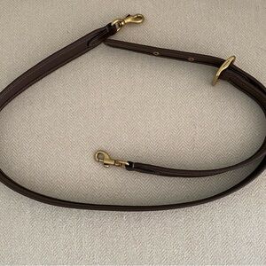 Coach Brown Leather Strap with Gold Hardware
